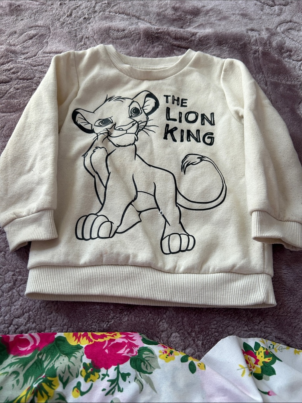 Disney Cream The Lion King Kids Sweatshirt